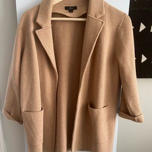 J Crew Camel Cardigan Blazer Jacket